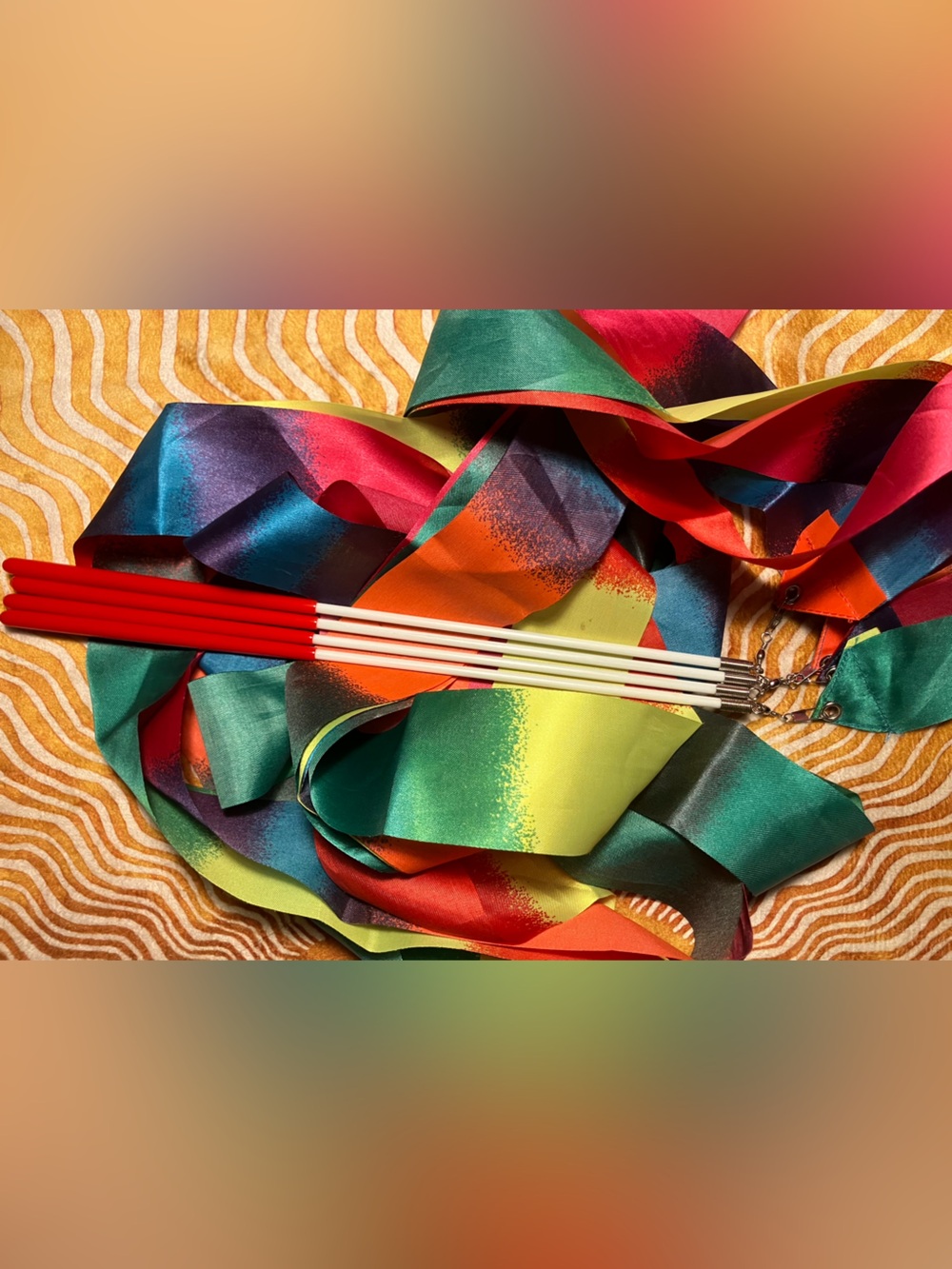 Multicolor Ribbon Streamers for Home Parties Set of 4